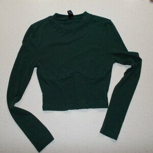 Shein Forest Green Corset Top